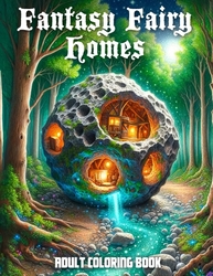 Fantasy Fairy Homes Grayscale Coloring Book - Max Brenner