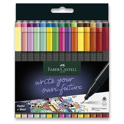 FABER-CASTELL - FINELINER GRIP - sada 30 ks