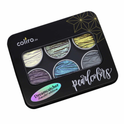 Finetec COLIRO Pearl Color Set DREAMCATCHER - LIMITOVANÁ EDICE - sada 6 ks - perleťové akvarelové barvy