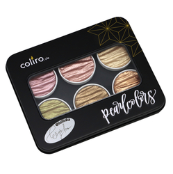 Finetec COLIRO Pearlcolor Set - LISI - sada 6 ks - perleťové akvarelové barvy
