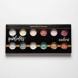 COLIRO Pearl Color Set - sada 12 ks - perleťové akvarelové barvy