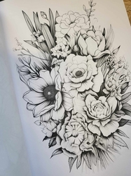 Floral Bouquets Coloring Book  - Anastasia Anemone 