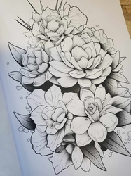 Floral Bouquets Coloring Book  - Anastasia Anemone 