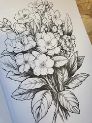 Floral Bouquets Coloring Book  - Anastasia Anemone 