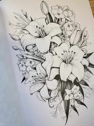 Floral Bouquets Coloring Book  - Anastasia Anemone 