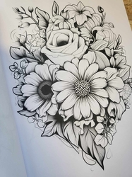 Floral Bouquets Coloring Book  - Anastasia Anemone 