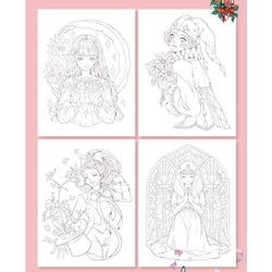 Flower and Girl Coloring Book Vol 3 - KOREA 