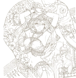 Flower Coloring Book from a Fantasy World (Květinové omalovánky z kouzelného světa) - JAPONSKO