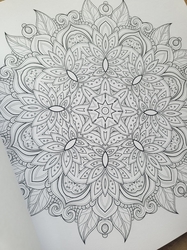 Flower mandala - Creatief kleuren - mandaly