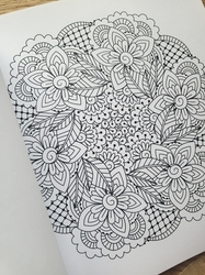 Flower mandala - Creatief kleuren - mandaly