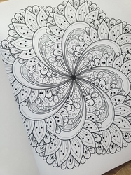 Flower mandala - Creatief kleuren - mandaly