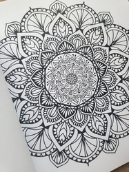 Flower mandala - Creatief kleuren - mandaly