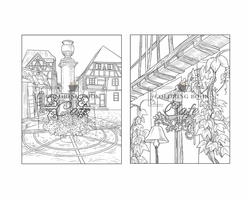 French Countryside Coloring Book - Coloring Book Cafe