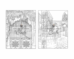 French Countryside Coloring Book - Coloring Book Cafe