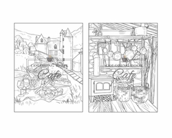 French Countryside Coloring Book - Coloring Book Cafe