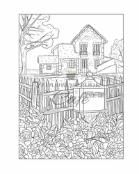 French Countryside Coloring Book - Coloring Book Cafe