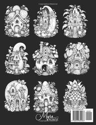 Fruit Fantasy Fairy Homes Coloring Book for Adults