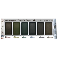 Gansai Tambi Graphite Colours Set - sada 6 ks - akvarelové barvy