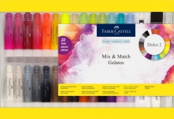 Faber-Castell GELATOS - pigmentové tyčinky - sada 28 ks + příslušenství