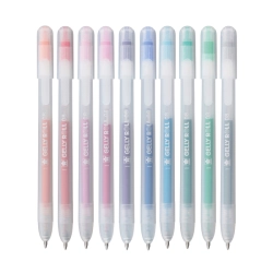 SAKURA Gelly roll STARDUST - zasouvací gelová pera - sada 10 kusů