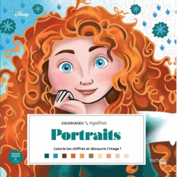 Grand carré Mystères Portraits - colouring by numbers