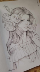 Green Portraits 4: Portrait Coloring Book - LANA GREEN - KOREA