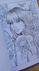 Green Portraits 5: Portrait Coloring Book - LANA GREEN - KOREA
