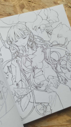 Hanaemi: A coloring book of a pretty girl and beautiful flowers- JAPONSKO
