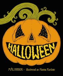 HALLOWEEN målarbok - Hanna Karlzon - švédské vydání