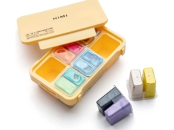HIMI Gouache Paint Twin Cup - kvašové barvy - sada 12 x 12 ml - METALICKÉ