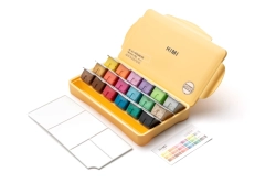 HIMI Jelly Cup Gouache Set Metallic edition - kvašové barvy - sada 18 x 30 ml - METALICKÉ