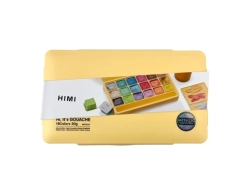 HIMI Jelly Cup Gouache Set Metallic edition - kvašové barvy - sada 18 x 30 ml - METALICKÉ