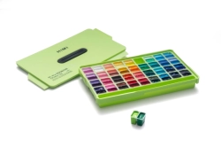 HIMI Twin Cup Gouache Set Apple Green Edition - kvašové barvy - sada 72 x 12 ml - JABLKO