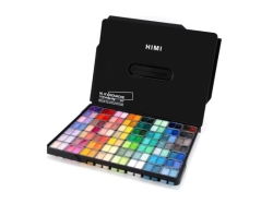 HIMI Twin Cup Gouache Set Black Edition - kvašové barvy - sada 112 x 12 ml - ČERNÁ