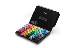 HIMI Twin Cup Gouache Set Black Edition - kvašové barvy - sada 112 x 12 ml - ČERNA