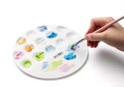 HIMI UFO Palette - kulatá paleta s důlky - průměr 18 cm
