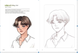Flowers, Girls and Boys coloring book - KOREA