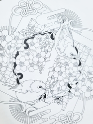  Romantic flower and animal mandalas - JAPONSKO 