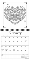 Johanna Basford 2021 Coloring Wall Calendar