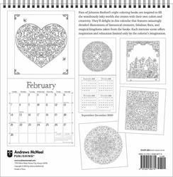 Johanna Basford 2021 Coloring Wall Calendar