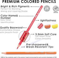 KALOUR 72 Count Colored Pencils - sada 72 ks