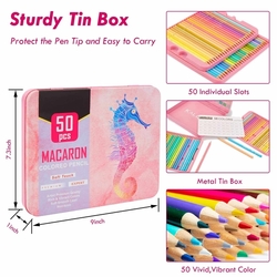 KALOUR Premium colored pencils macron- sada 50 ks