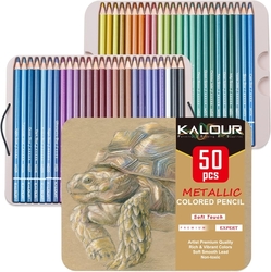 KALOUR Premium colored pencils metallic- sada 50 ks