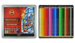 Umělecké pastelky Koh-i-noor POLYCOLOR 24 ks PLECH 