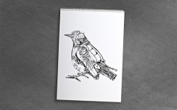 Crazy Drawings - CRAZY STEAMPUNK - colouring book