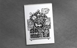 Crazy Drawings - CRAZY STEAMPUNK - colouring book