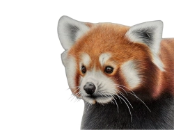 BALÍČEK na kurz kreslení pastelkami Kristýny Sladké - PANDA ČERVENÁ