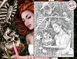 Kuntergrau - Coloring book by Sarah Richter - s podpisem autorky 