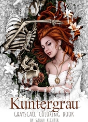 Kuntergrau - Coloring book by Sarah Richter - s podpisem autorky 