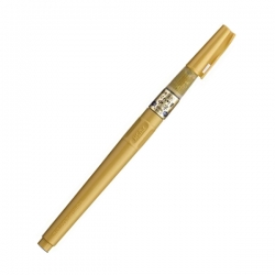 ZIG Kuretake Fude Pen "CHU-JI" Gold (No. 60) - ZLATÁ